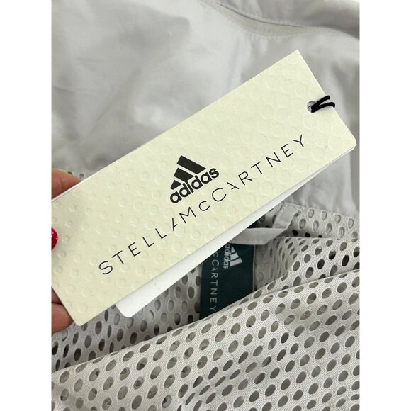 Adidas Stella McCartney Track Top S Oversized Grey Yellow Tan Zip Drawcords Logo - Picture 15 of 16
